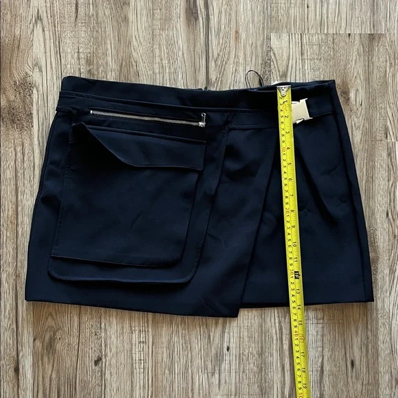 NEW! Zara Black Skirt with Asymmetrical Pocket - Picture 11 of 11